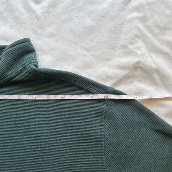 Van Heusen Flex XL Green 1/3 Zip Long Sleeve Ribbed‎ Pullover - Picture 3 of 7